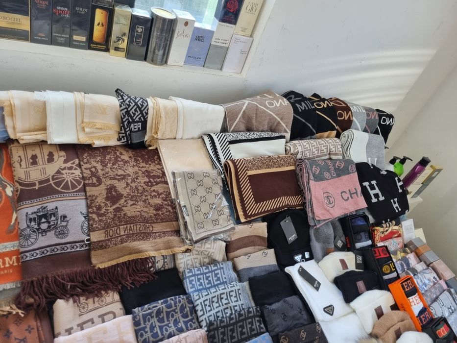 Esarfe de matase și bumbac