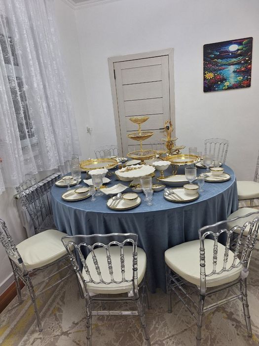 Аренда Круглый стол Стулья  Жер стол  Посуда Ыдыс