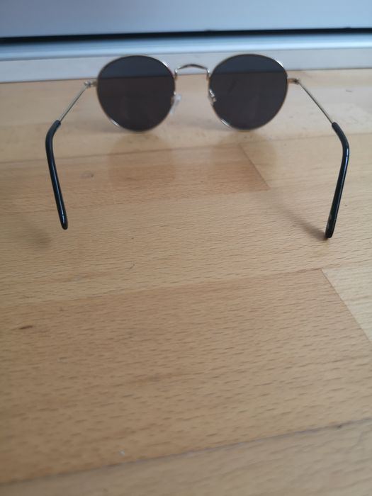 Ochelari soare model retro rotunzi tip aviator rame metalice