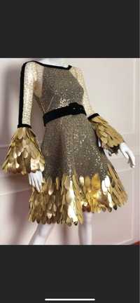 Rochie Alinka-The golden year dress- mărimea S