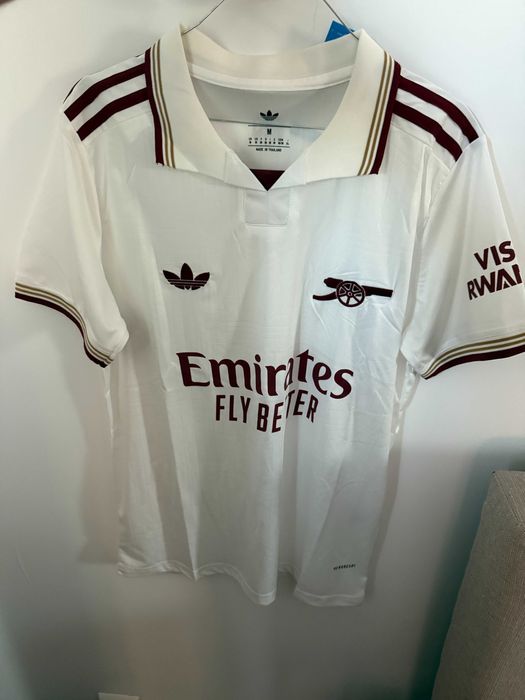 Tricou Arsenal third kit alb sezonul nou fotbal