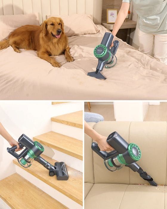 Aspirator fără fir MIUZZY M241, aspirator puternic de 30Kpa