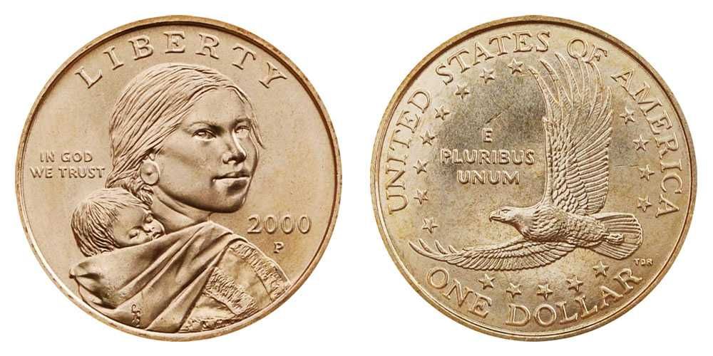 САЩ Sacagawea US Dollar 2000 P