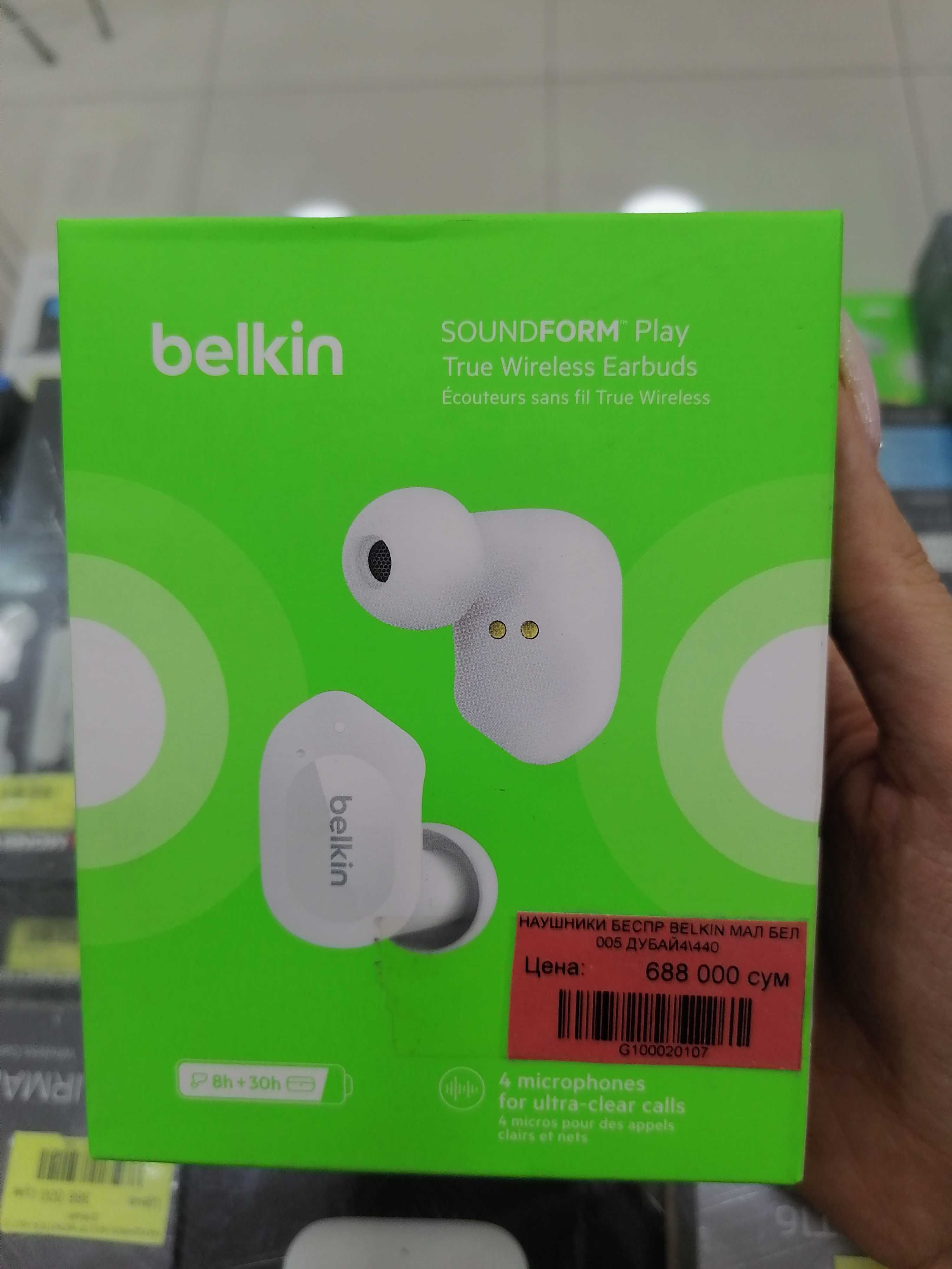 Беспроводные наушники Belkin 005,оригинальные tws наушники