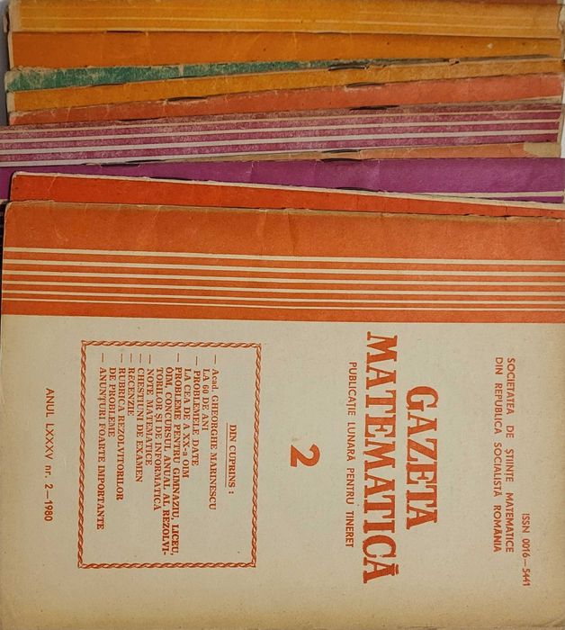 Gazeta Matematica si RMT anii '80, 2000, 2010-2012