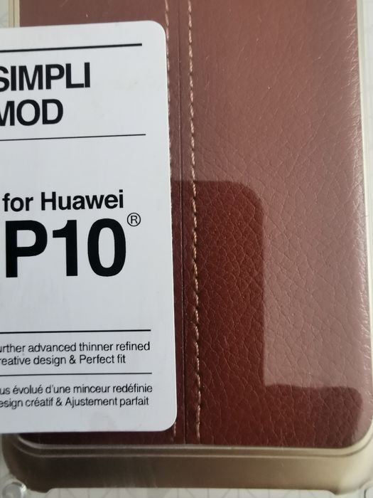 Husa piele maro Huawei p10