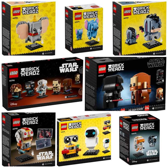 Lego BrickHeadz 40796, 40547, 40619, 40674, 40795, 40792, 40675