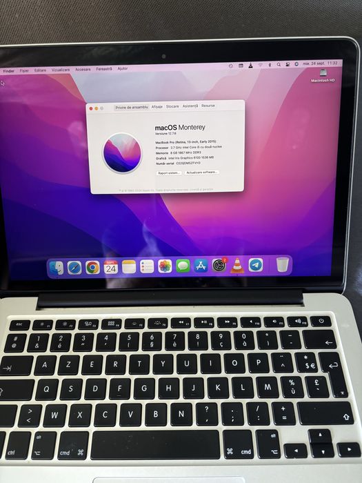 Vand MacBook Pro retina 2015 13 inch