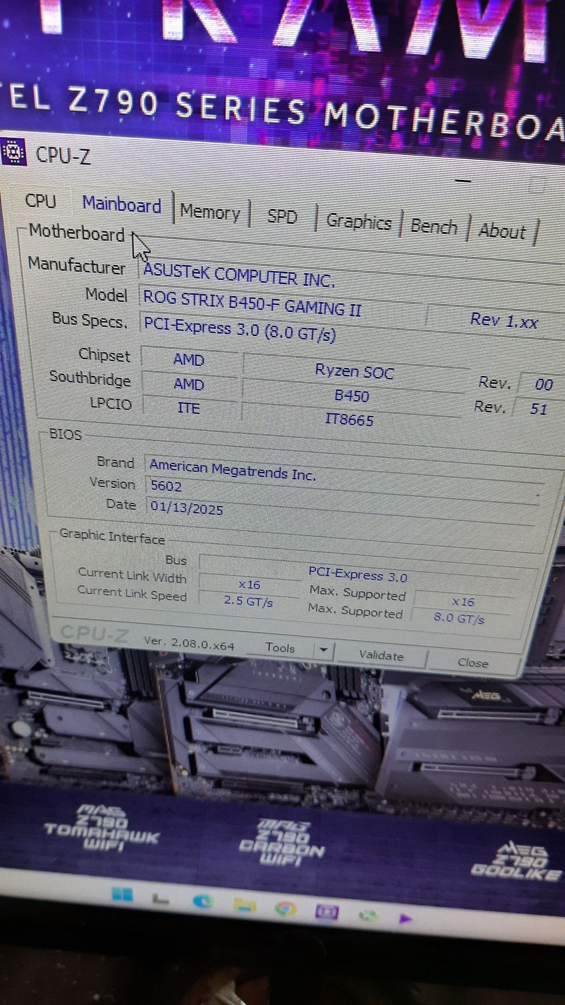 Дънна платка Asus b450-f gaming II Cpu Ryzen 3700X