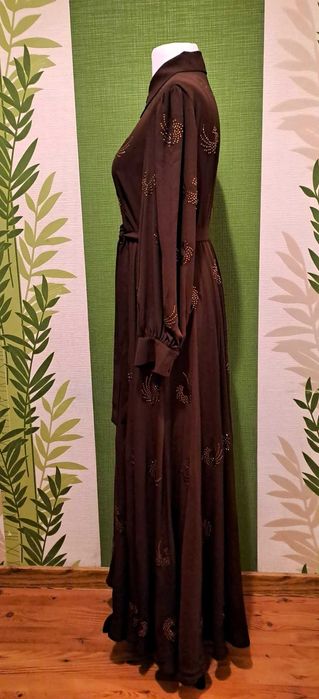 Rochie elegantă tip cămașă regular fit cu zirconiu,mărimea 46, PINKO