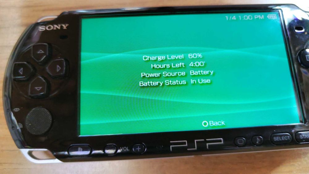 Baterie, capac PSP
