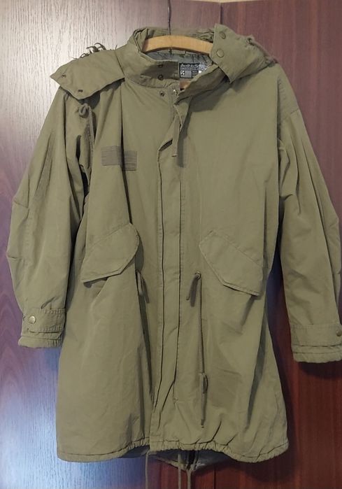 Parka de barbati verde army cu gluga Saint & Mortals
