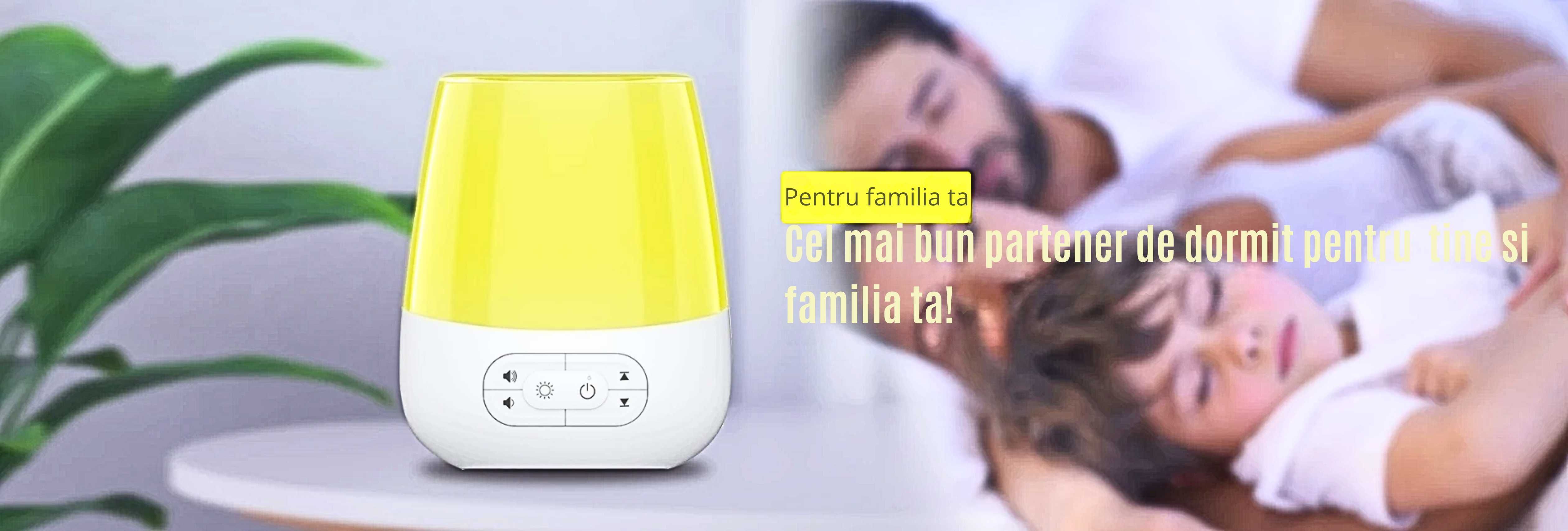 Dispozitiv smart pentru sunete albe, pentru linistea copiilor