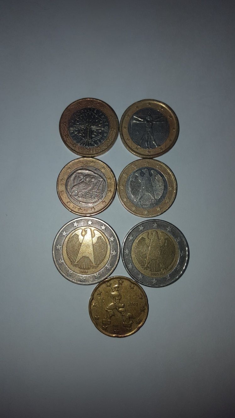 1 и 2 Евро нумизматични