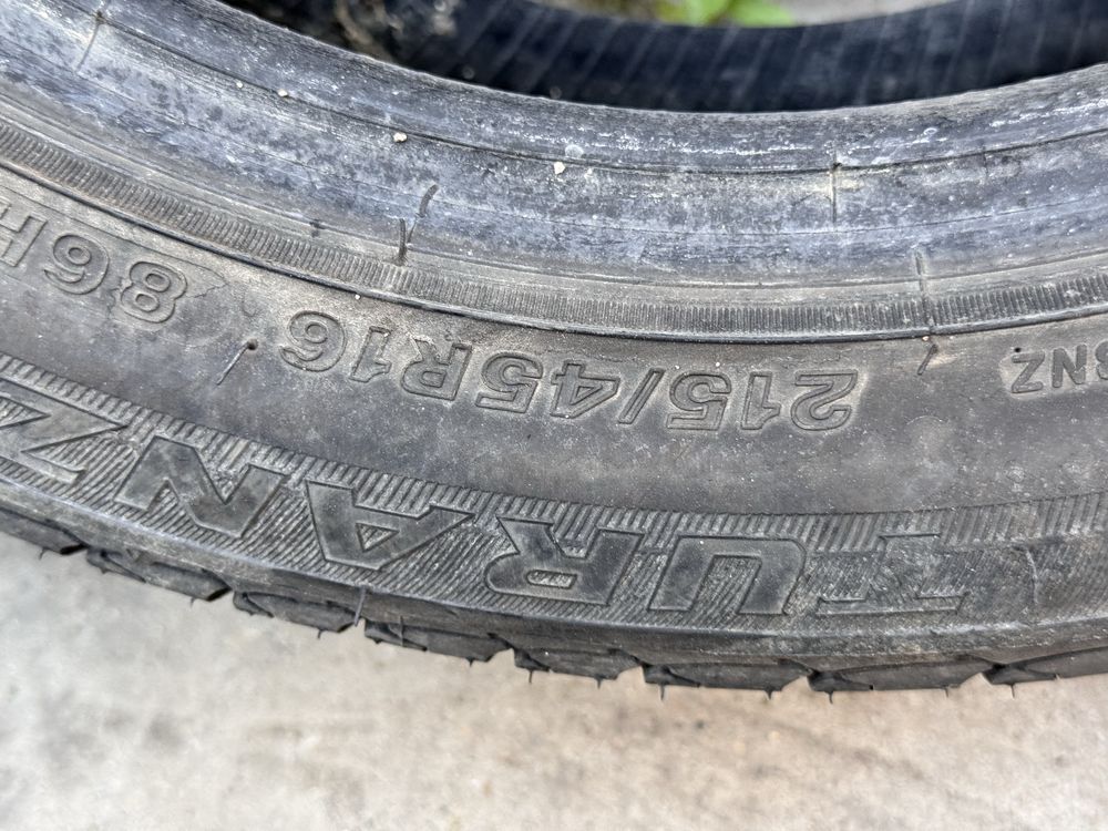 215/45/R16 Bridgestone Turanza 2бр летни 5-6мм