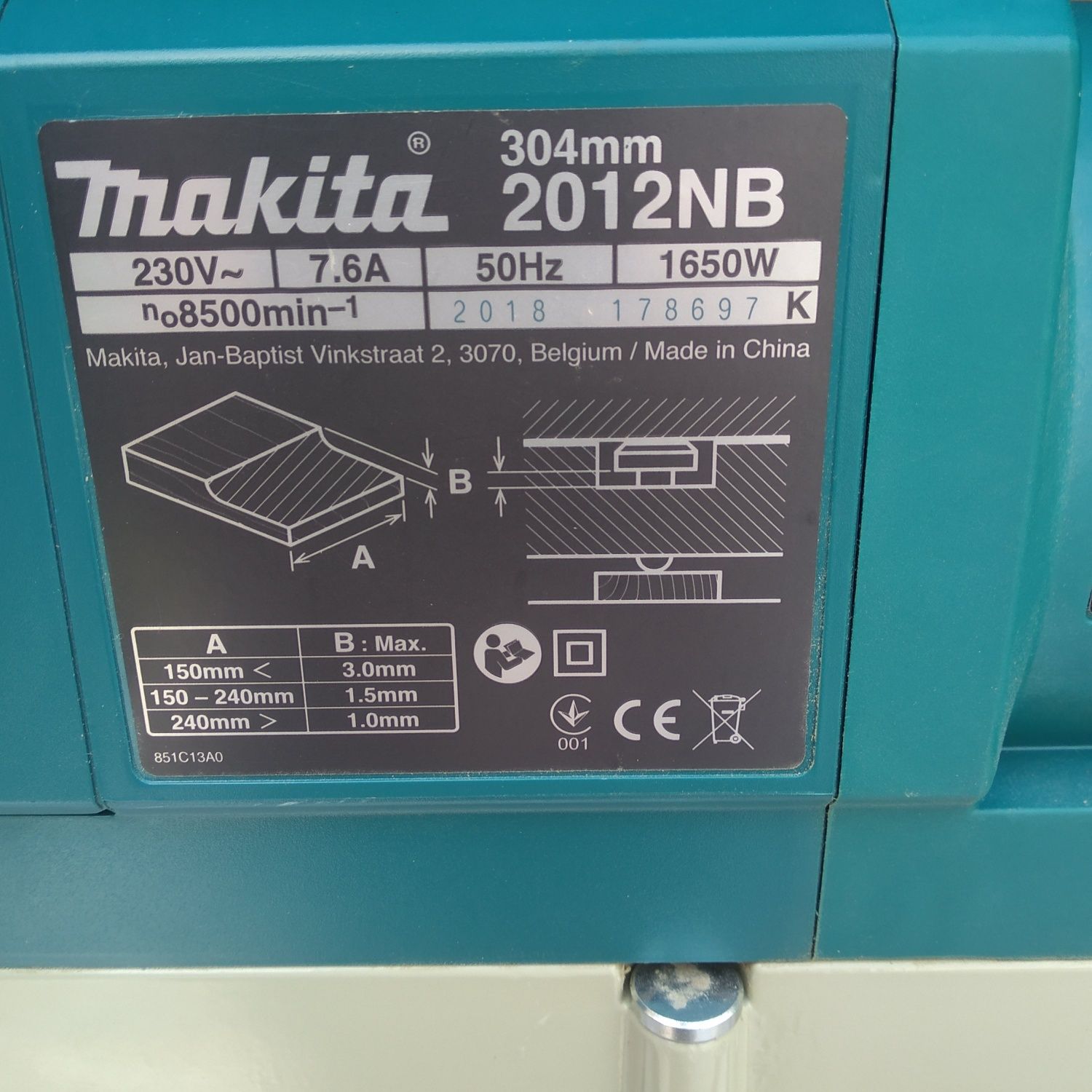 MAKITA 2012NB rindea electrică staționară