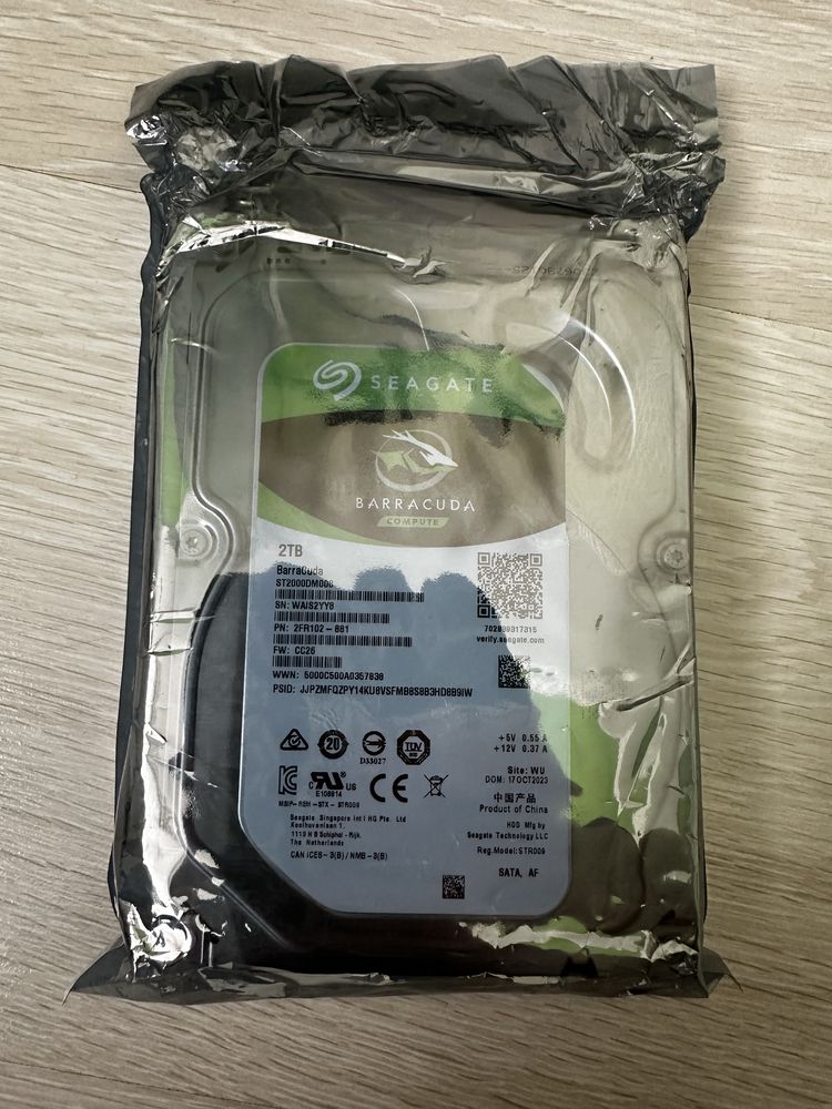 Новый жёсткий диск HDD 2000 Gb Seagate Barracuda