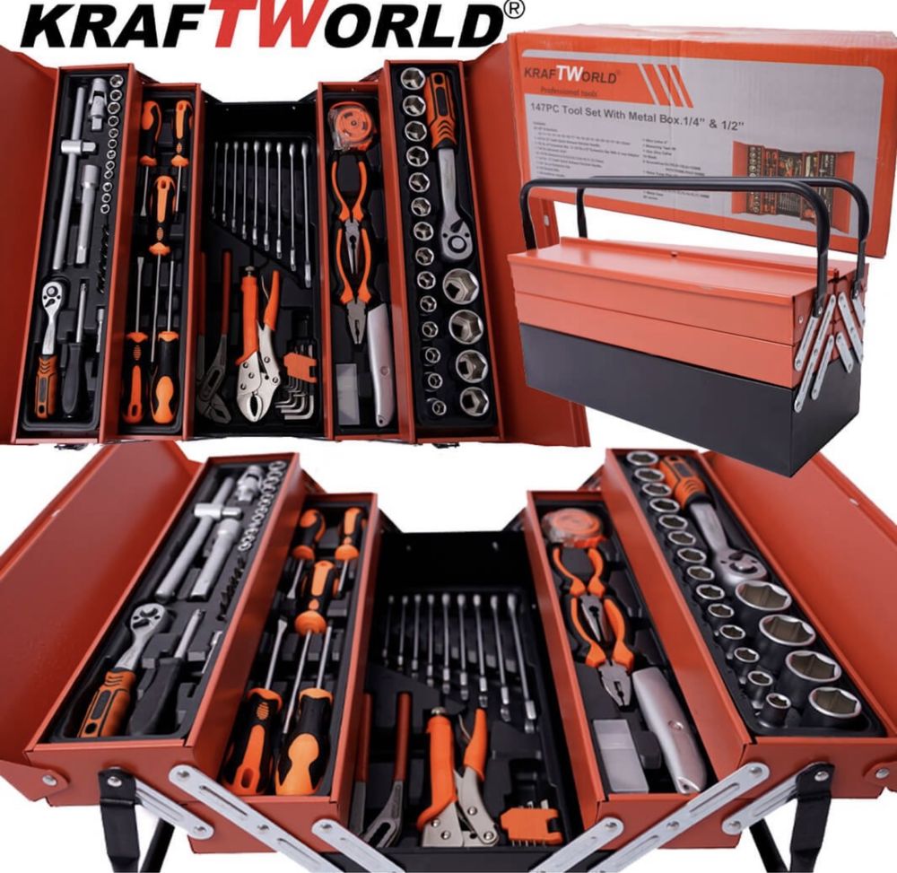 Немски Куфар с Инструменти Kraft 147 части