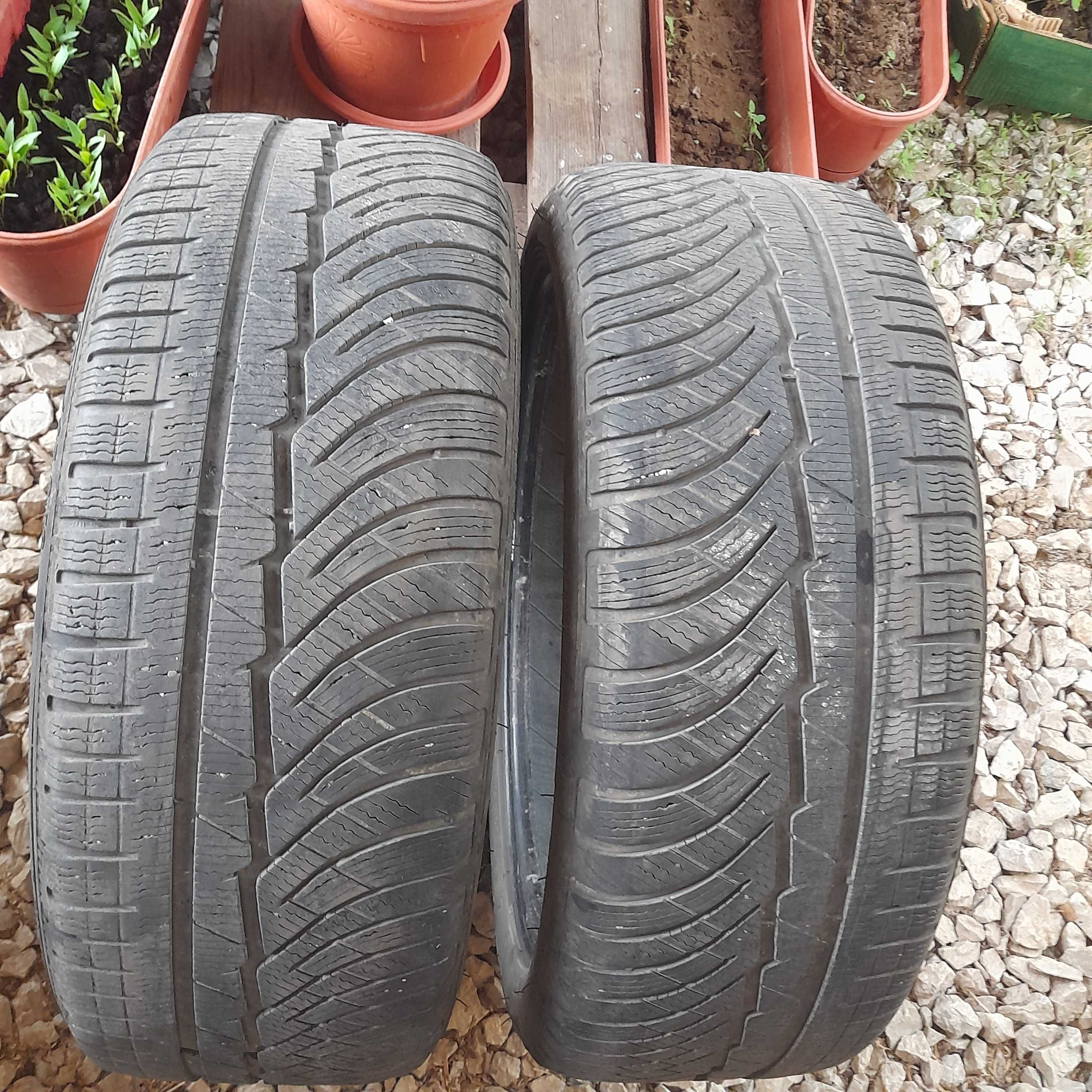 2 бр зимни гуми michelin pilot alpin 225/45/18 дот 1121 4-4,5мм профил
