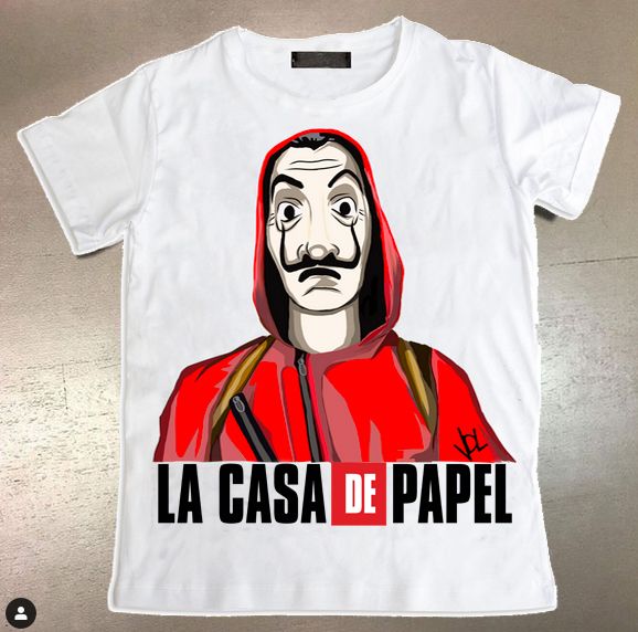 Нова мъжка тениска от сериала La Casa de Papel !Къща от хартия!