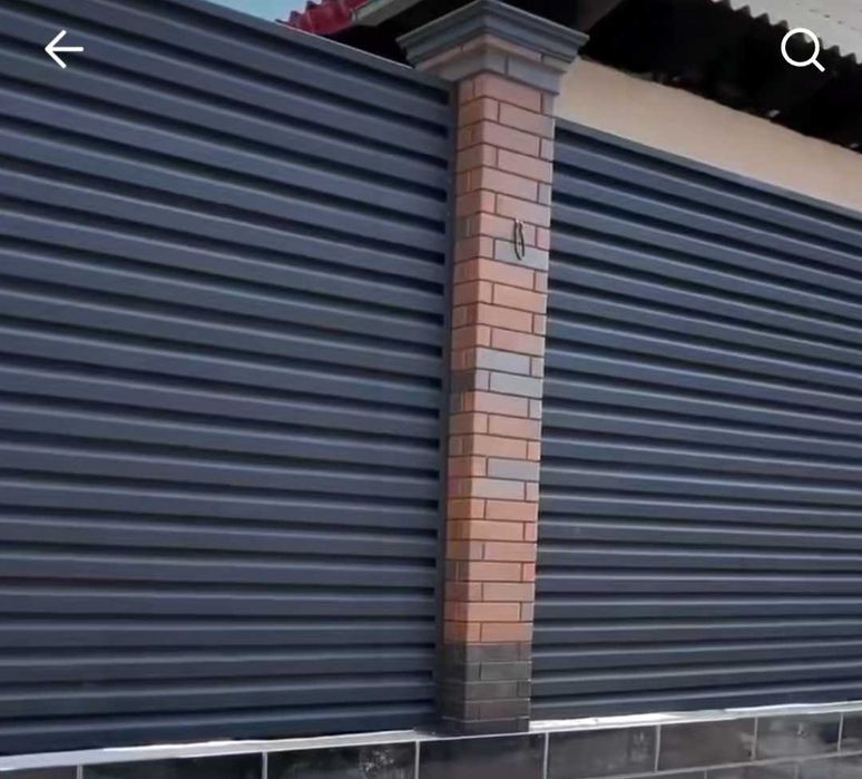 Забор жалюзы изгатавление и установка