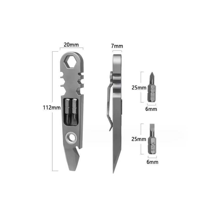 Мултифункционален Титаниев MultiTool - Отвертка