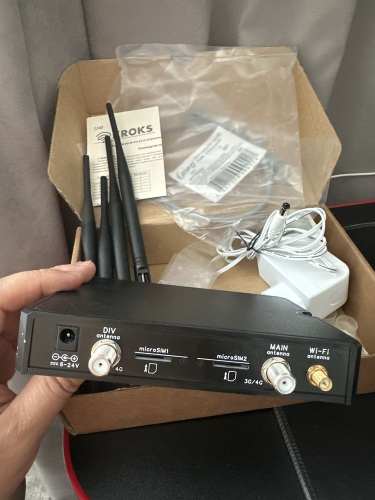 Роутер KROKS Rt-Cse e6 со встроеенным m-PCI модемом LTE cat.6