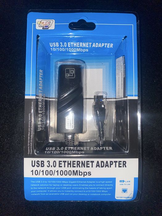 Lan kabel adapter Usb 3.0 RJ-4510/100/1000Mbps yangi ishlatilmagan