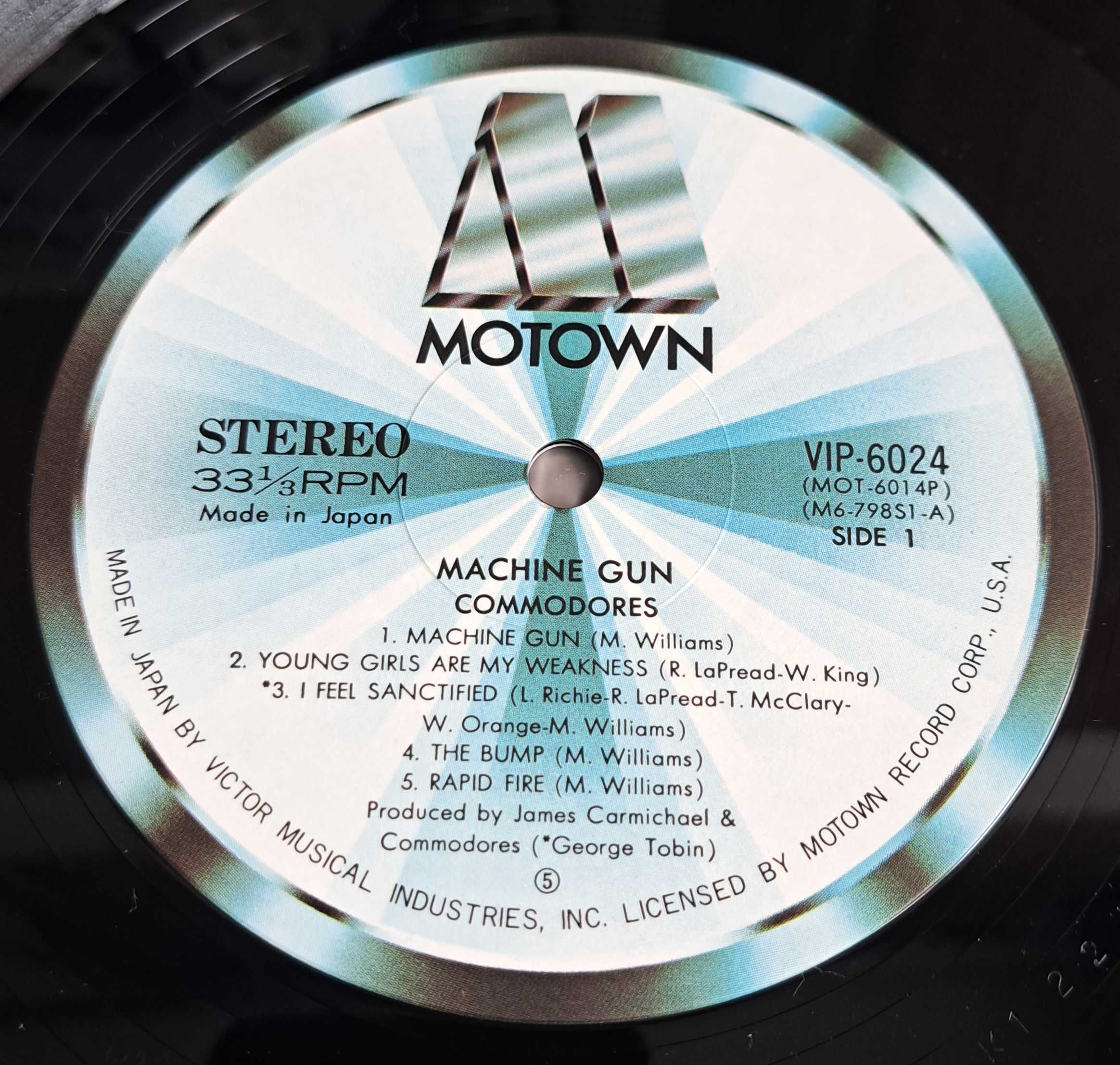 Commodores - Machine Gun LP vinyl Japan