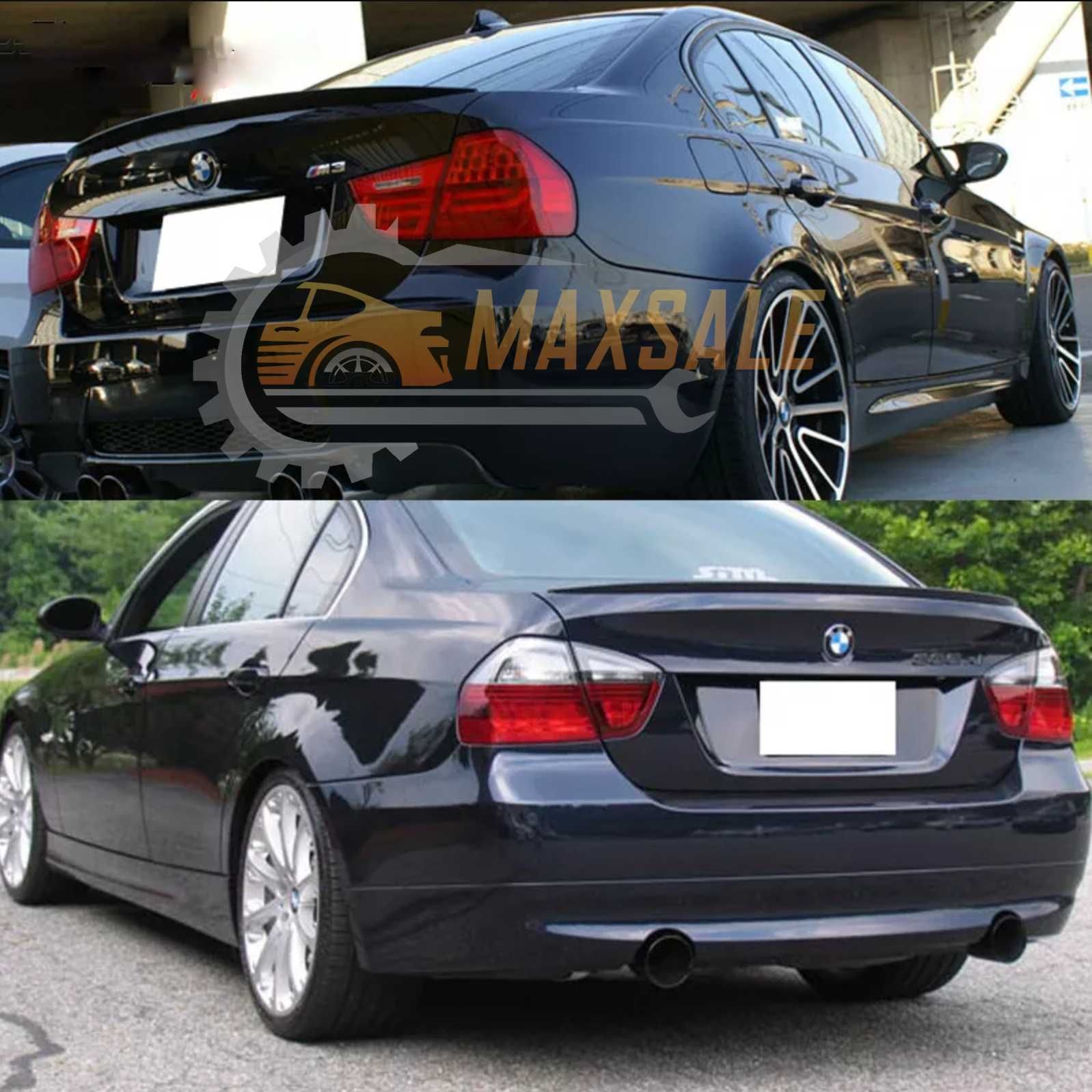 Спойлер за BMW 3 серия E90 (2005-2011), черен гланц за багажник седан