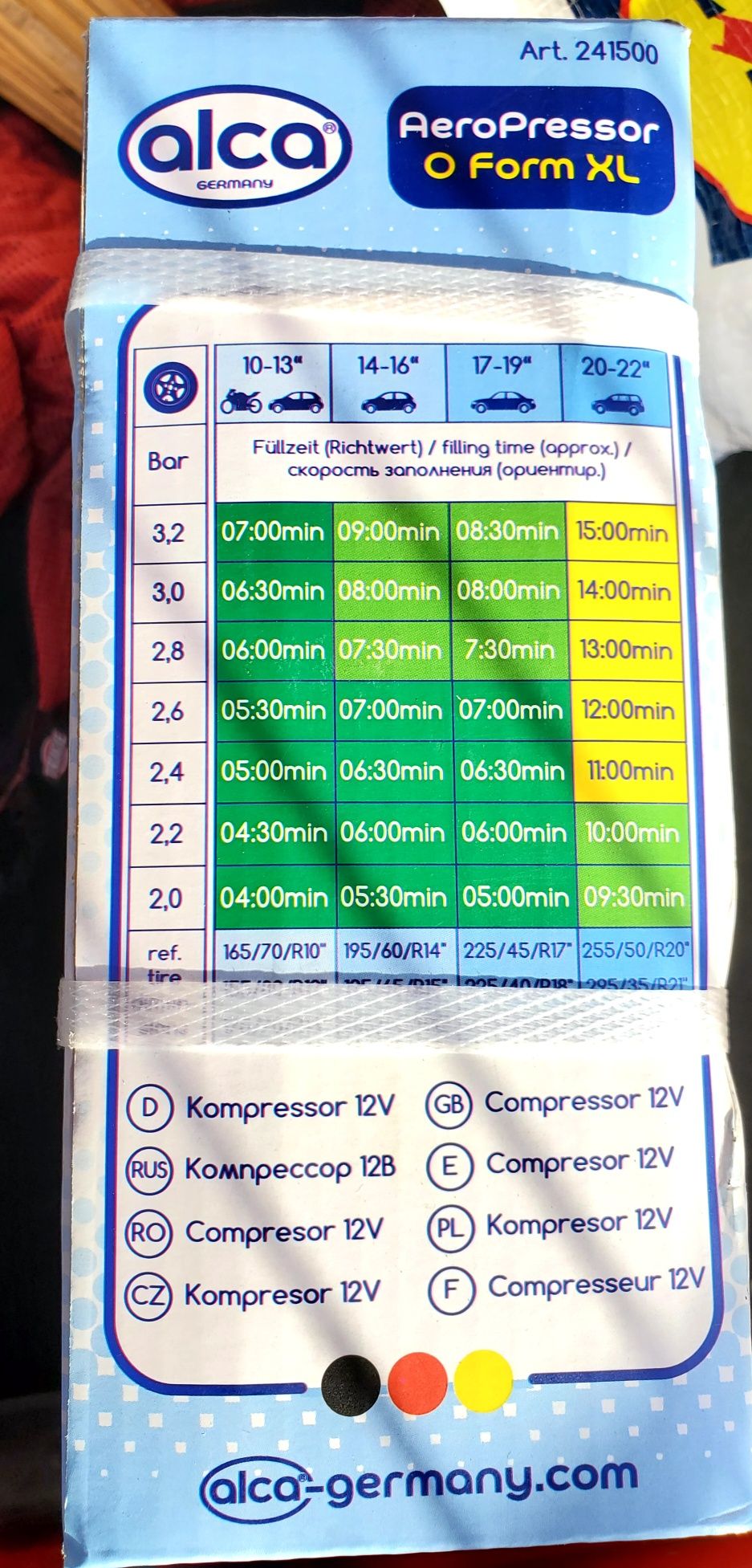 Compresor O-FORM 12V XL Alca 17 bari