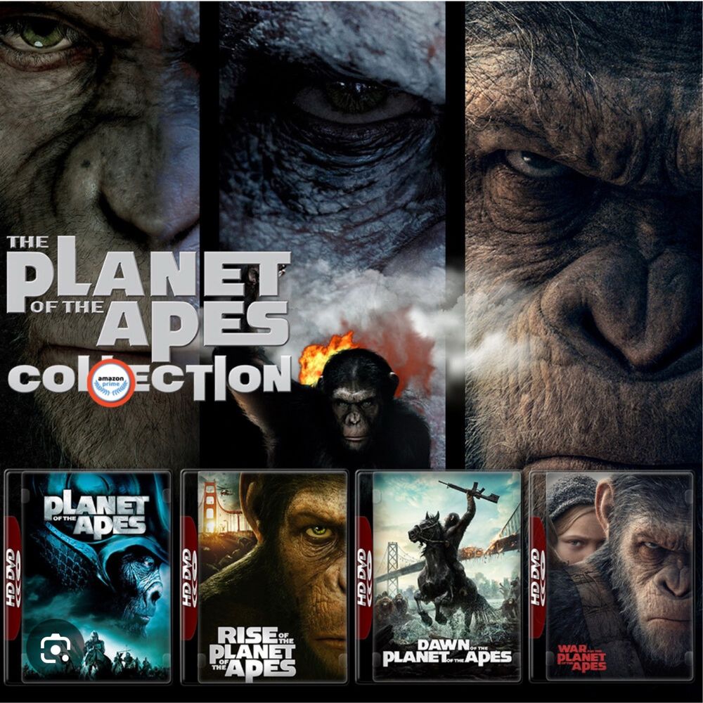 Filme DVD Planet of the Apes  1-4 Complete Collection (Originale )