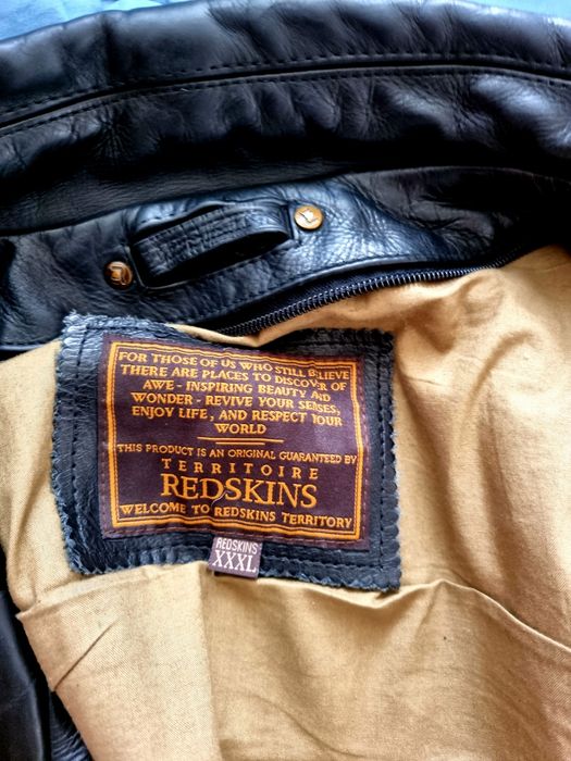 Geaca de piele Redskins mărimea XXXL