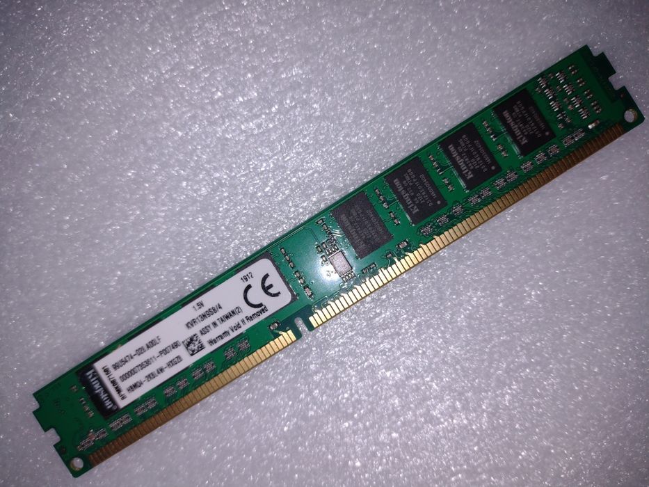 Memorie Kingston 4GB, DDR3, 1333MHz, Non-ECC, CL9, 1.5V, LowProfile