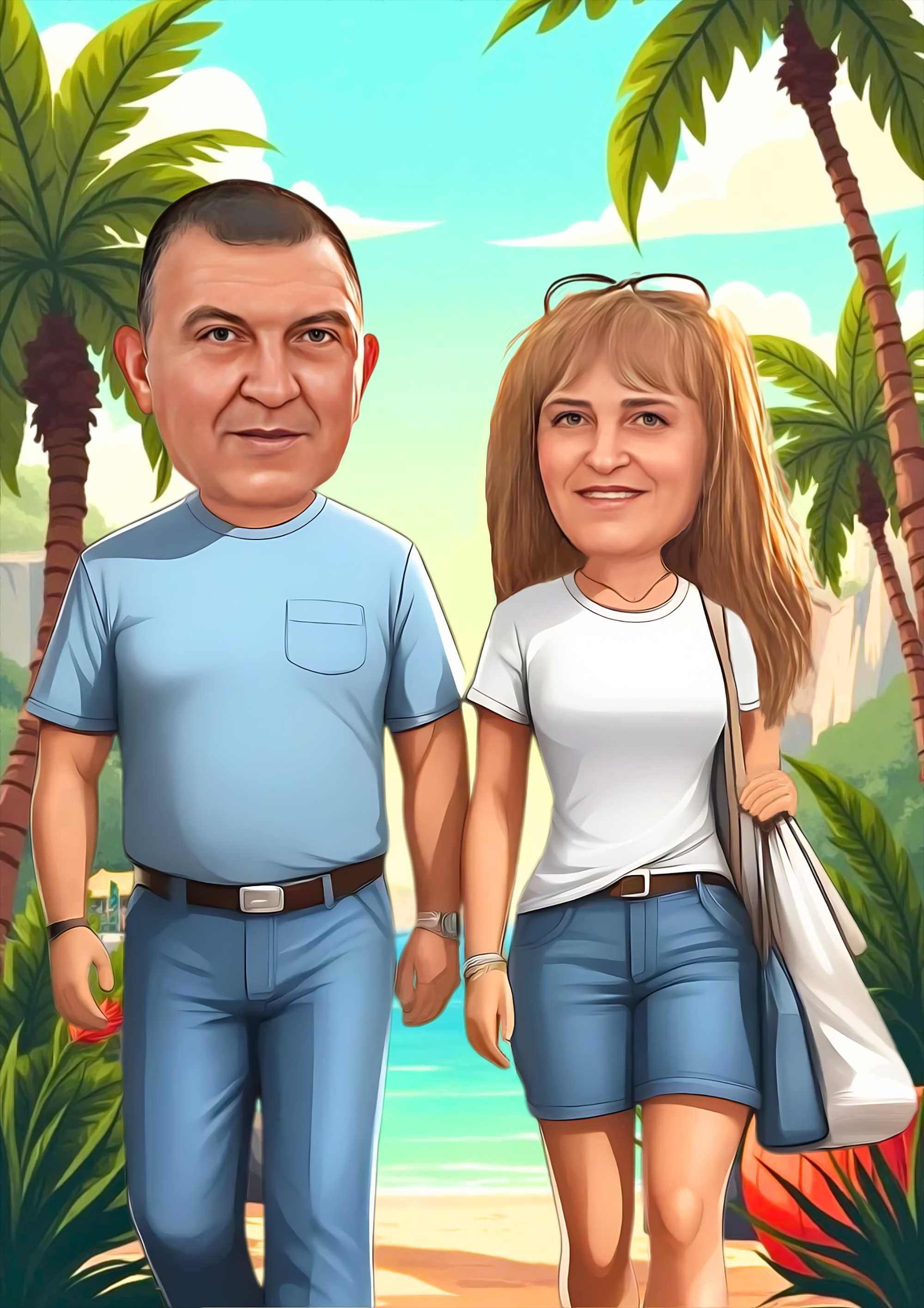 ПРЕМИУМ Качество ! Изработка на дигитални карикатури за подарък