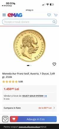 Moneda Aur 24 ,  1 Ducat Franz Joseph, 3,49g