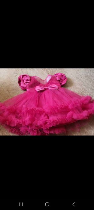 Бебешки официални рокли Бордо и Розово