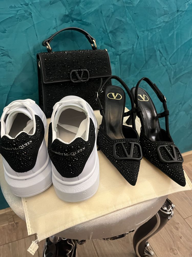 Дамски токчета Valentino кецове Alexander McQueen