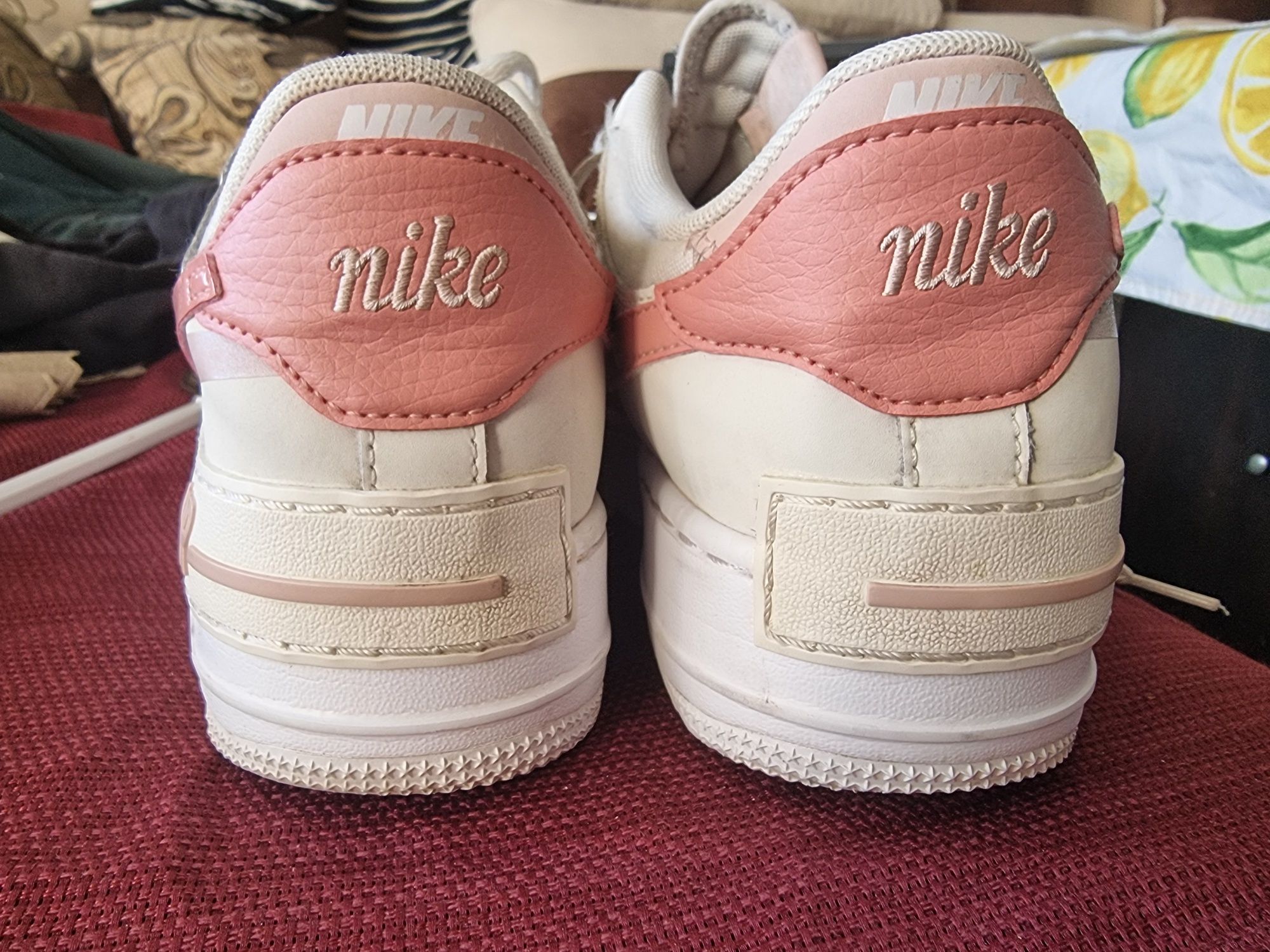 Nike Air Force Shadow White Phantom pink номер 40.5