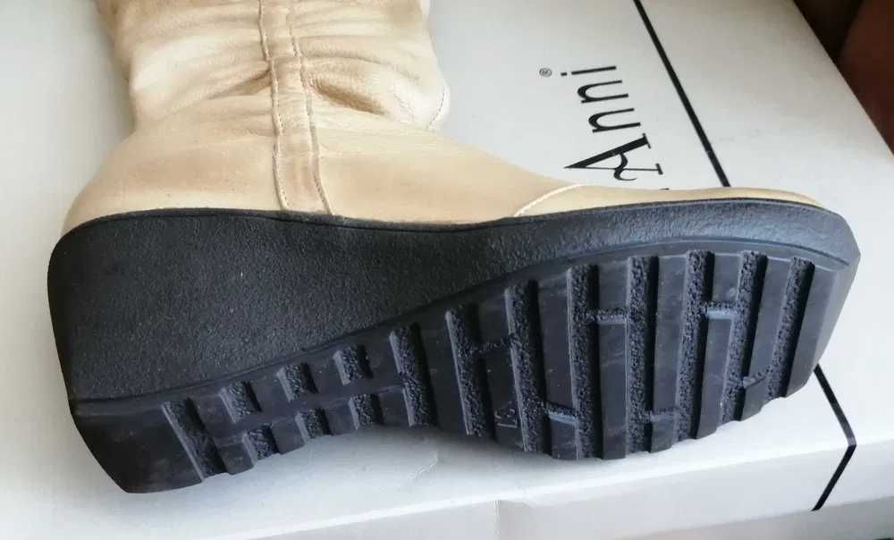 Елегантни и топли зимни ботуши от естествена кожа /нови/