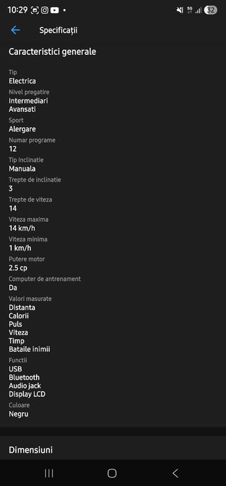 Vând Banda de alergat electrica FitTronic® Delta 100 nouă