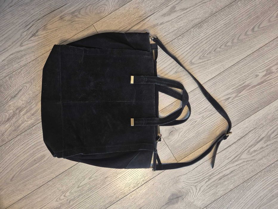 Geanta din piele Zara