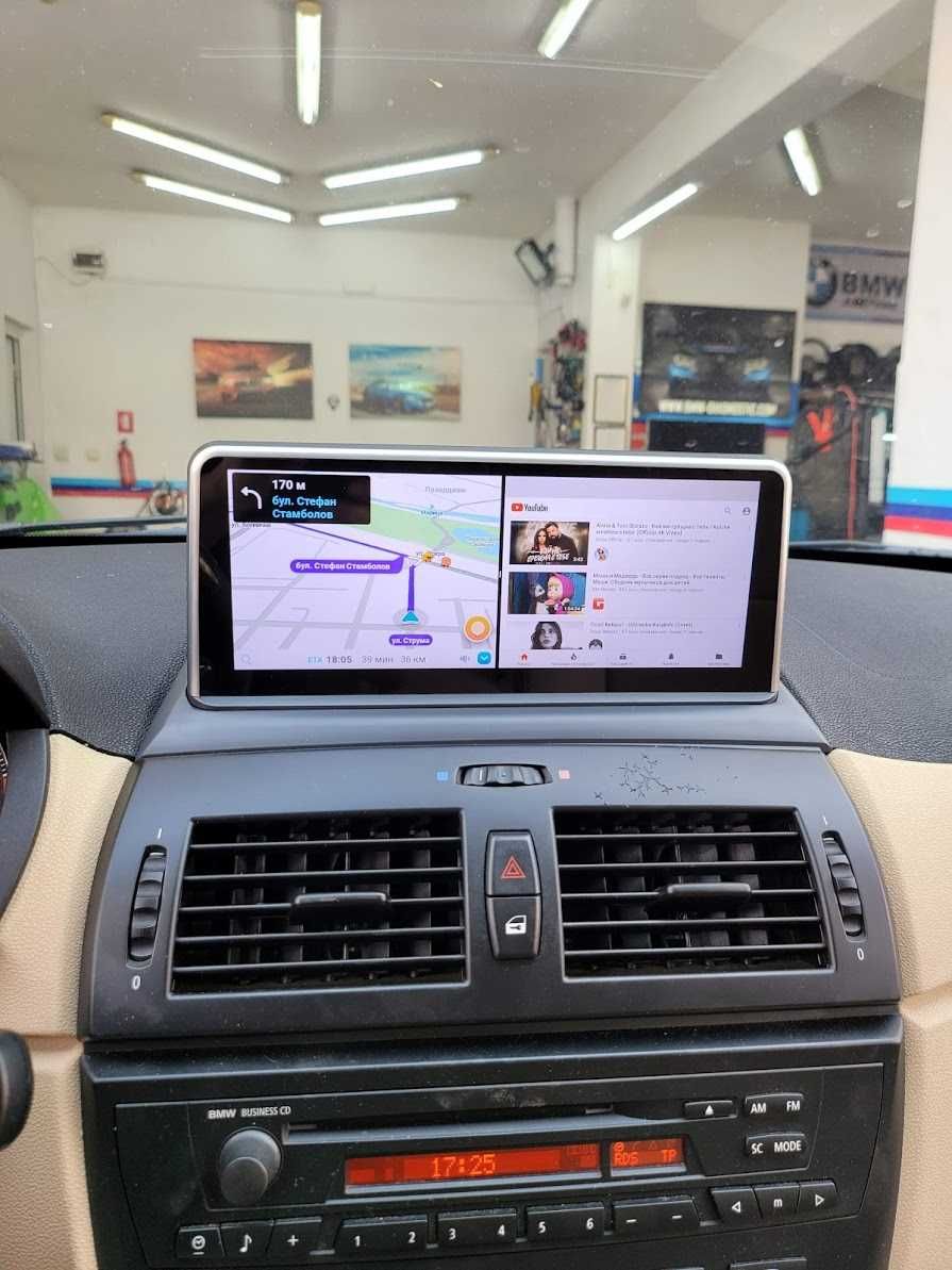 Навигация Android 12 8GB RAM BMW X3 E83 БМВ Е83 Андроид 2006-2009