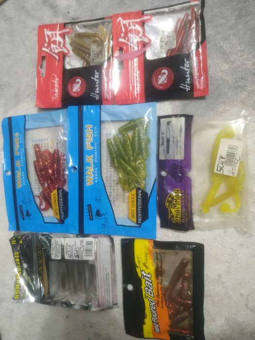 Силиконовые приманки 91шт!