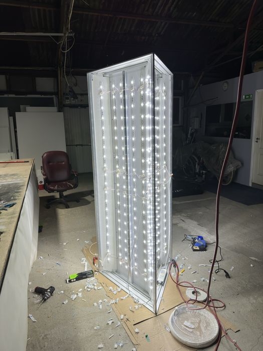 Casete luminoase textil