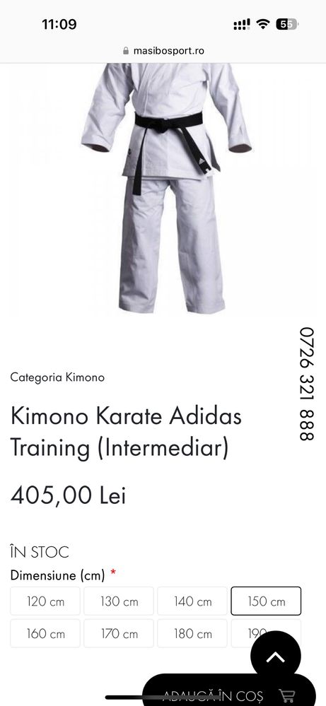 Kimono karate 150cm