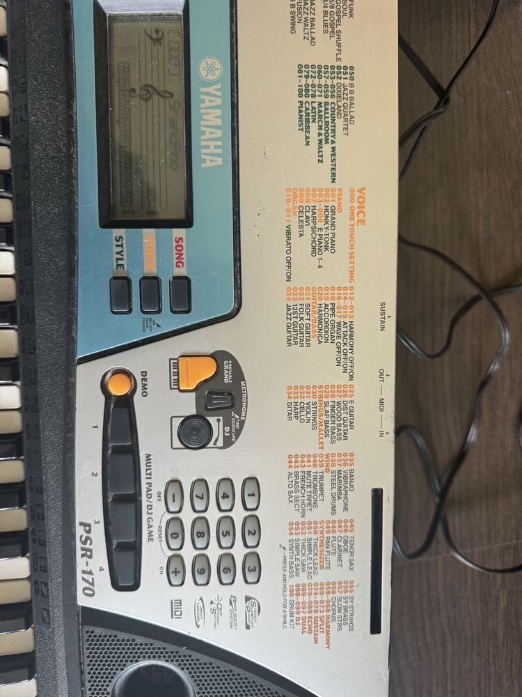 Синтезатор йоника Yamaha PSR-170
