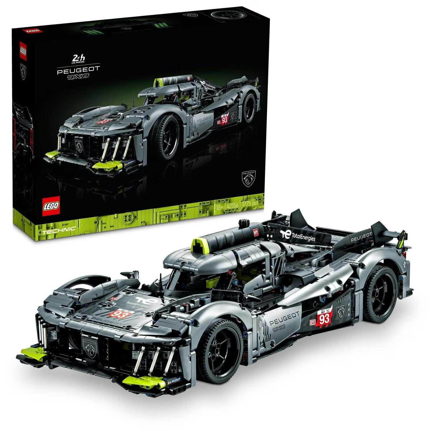 LEGO Technic PEUGEOT 9X8 24H Le Mans Hybrid Hypercar 1775 части