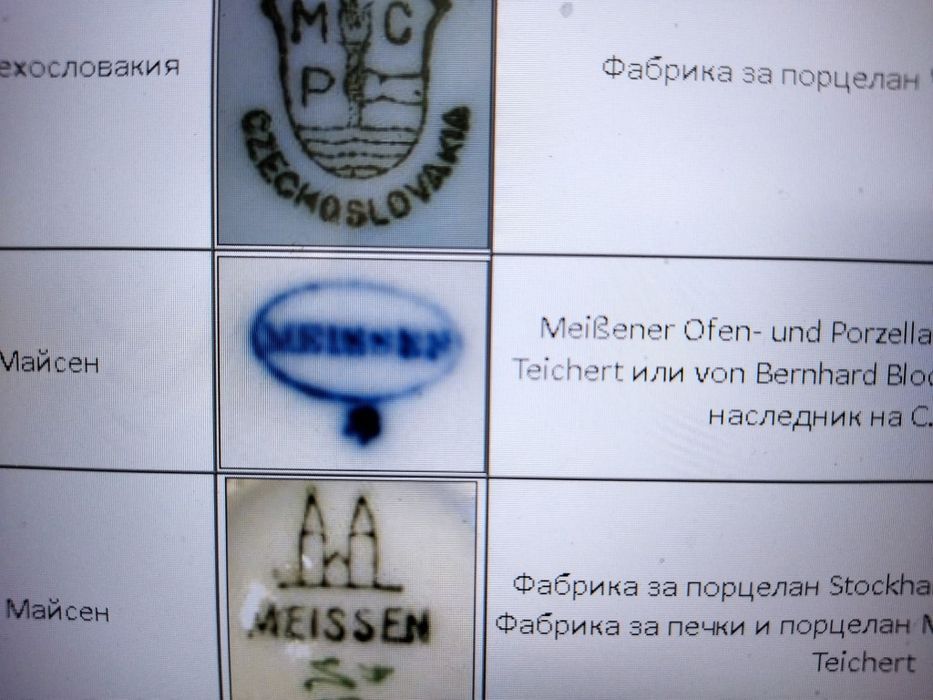 Meissen плато син лук антика