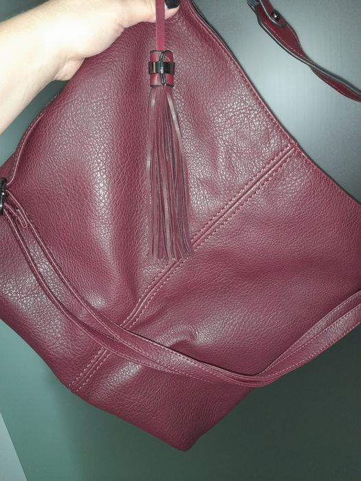 Geanta Xxl  shopper 40/40 cm visiniu inchis